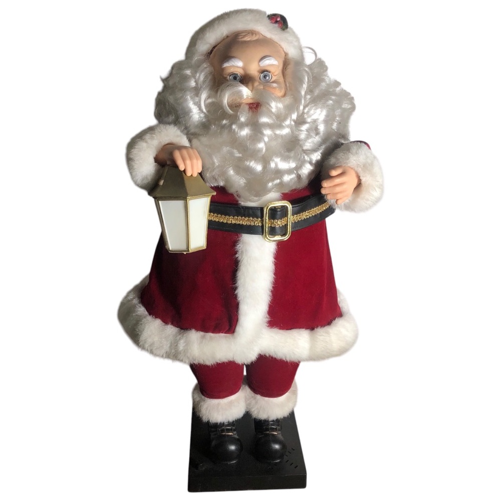 Vintage 27 inch animated light up Santa Claus